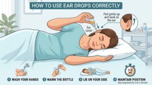 Infographic: how to use ear drops correctly