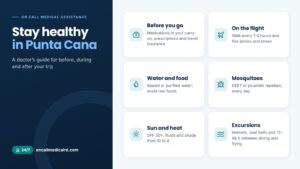 Infographic: medical tips for a healthy trip to Punta Cana